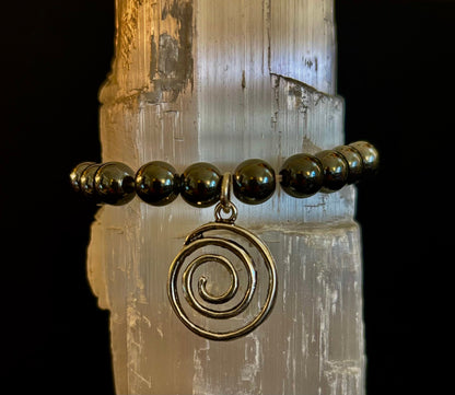 7 Wonders Natural Stone Charm Bracelet Collection | 8mm Healing Gemstone Beads with Silver Charms (Small–Medium Wrists)