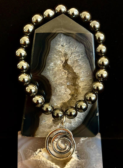 7 Wonders Natural Stone Charm Bracelet Collection | 8mm Healing Gemstone Beads with Silver Charms (Small–Medium Wrists)