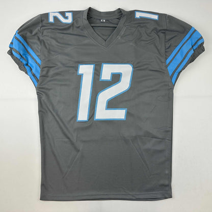 Autographed/Signed Hendon Hooker Detroit Grey Football Jersey JSA COA