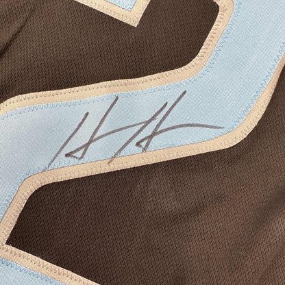 Autographed/Signed Hendon Hooker Detroit Black Football Jersey JSA COA