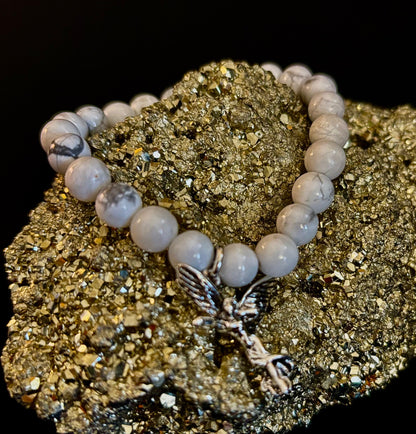 7 Wonders Natural Stone Charm Bracelet Collection | 8mm Healing Gemstone Beads with Silver Charms (Small–Medium Wrists)