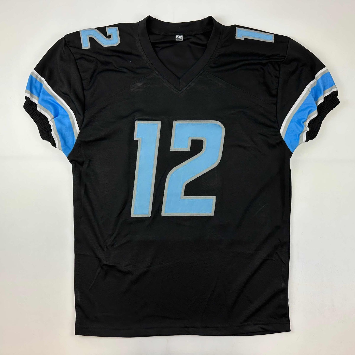 Autographed/Signed Hendon Hooker Detroit Black Football Jersey JSA COA