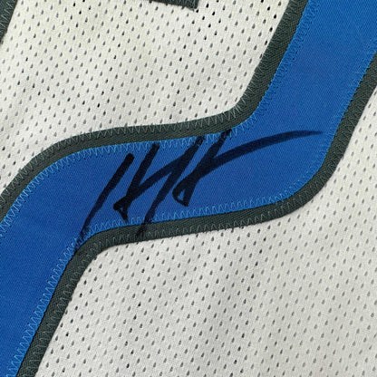 Autographed/Signed Hendon Hooker Detroit White Football Jersey Beckett BAS COA