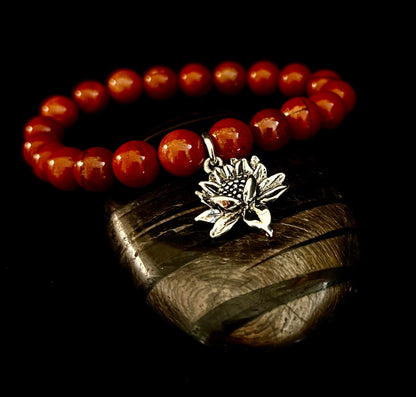 7 Wonders Natural Stone Charm Bracelet Collection | 8mm Healing Gemstone Beads with Silver Charms (Small–Medium Wrists)