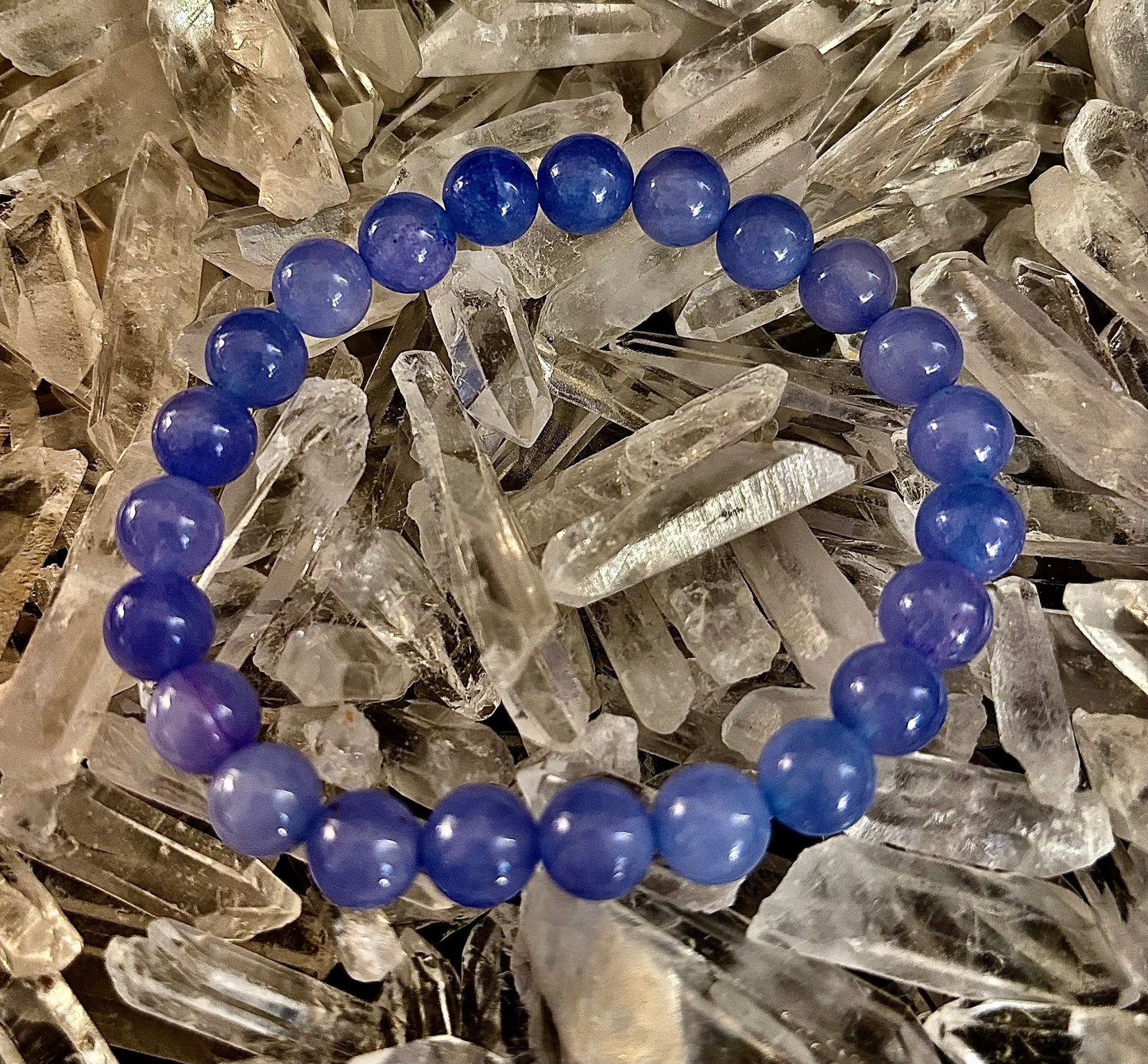 Celestine Serenity Bracelet | Handcrafted Energy Beads for Peace & Spiritual Connection