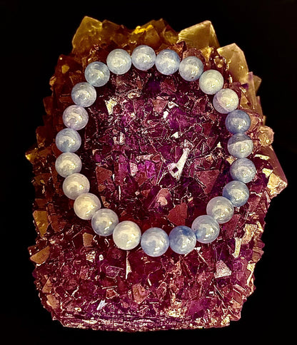 Celestine Serenity Bracelet | Handcrafted Energy Beads for Peace & Spiritual Connection