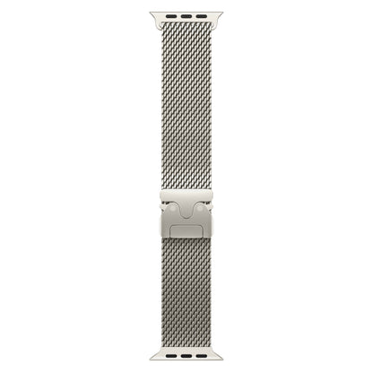 Magnetic Umbrella Buckle Milanese Stainless Steel Strap for Apple Watch