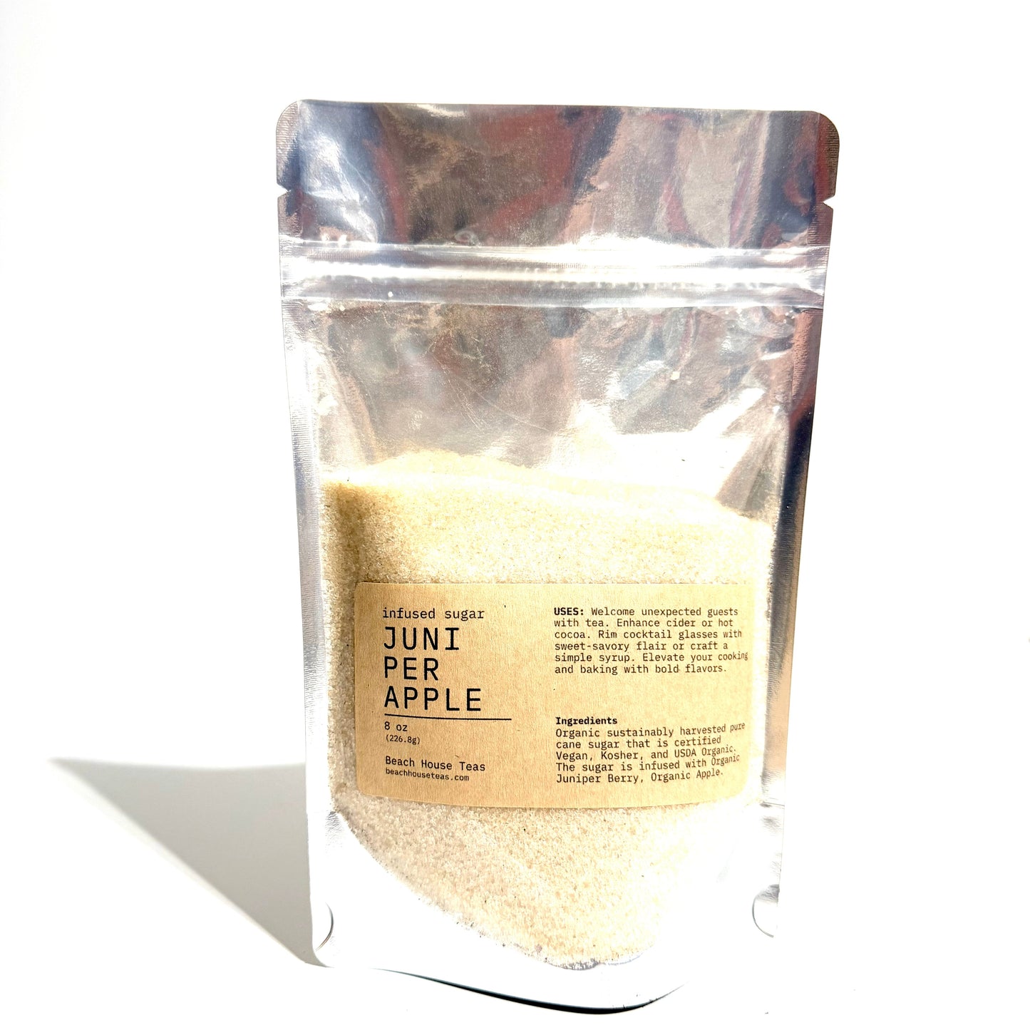 Juniper Apple infused artisan culinary  sugar