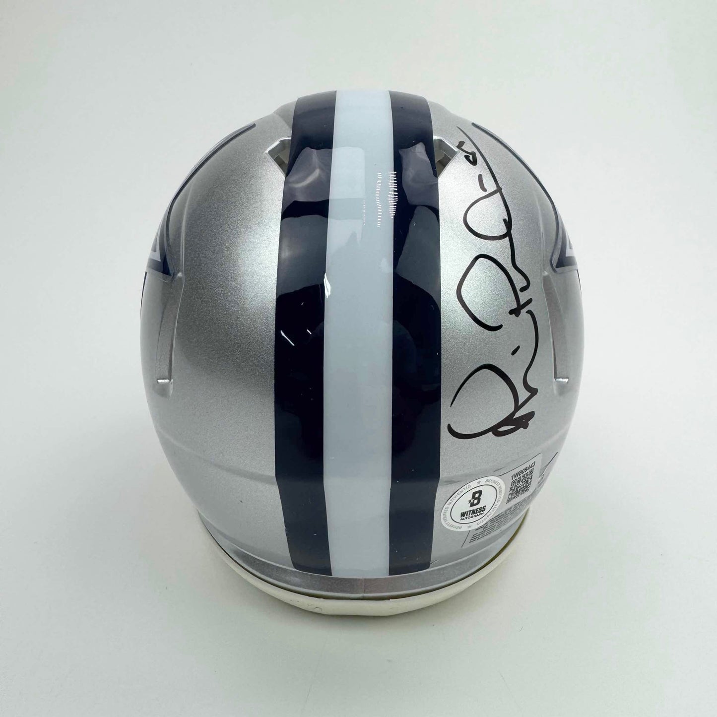 Autographed/Signed Michael Irvin Dallas Cowboys Football Mini Helmet BAS COA