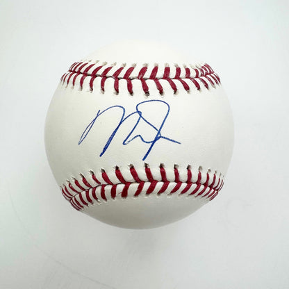 Autographed/Signed Mike Trout Rawlings Official Major League Baseball ROML Fanatics COA
