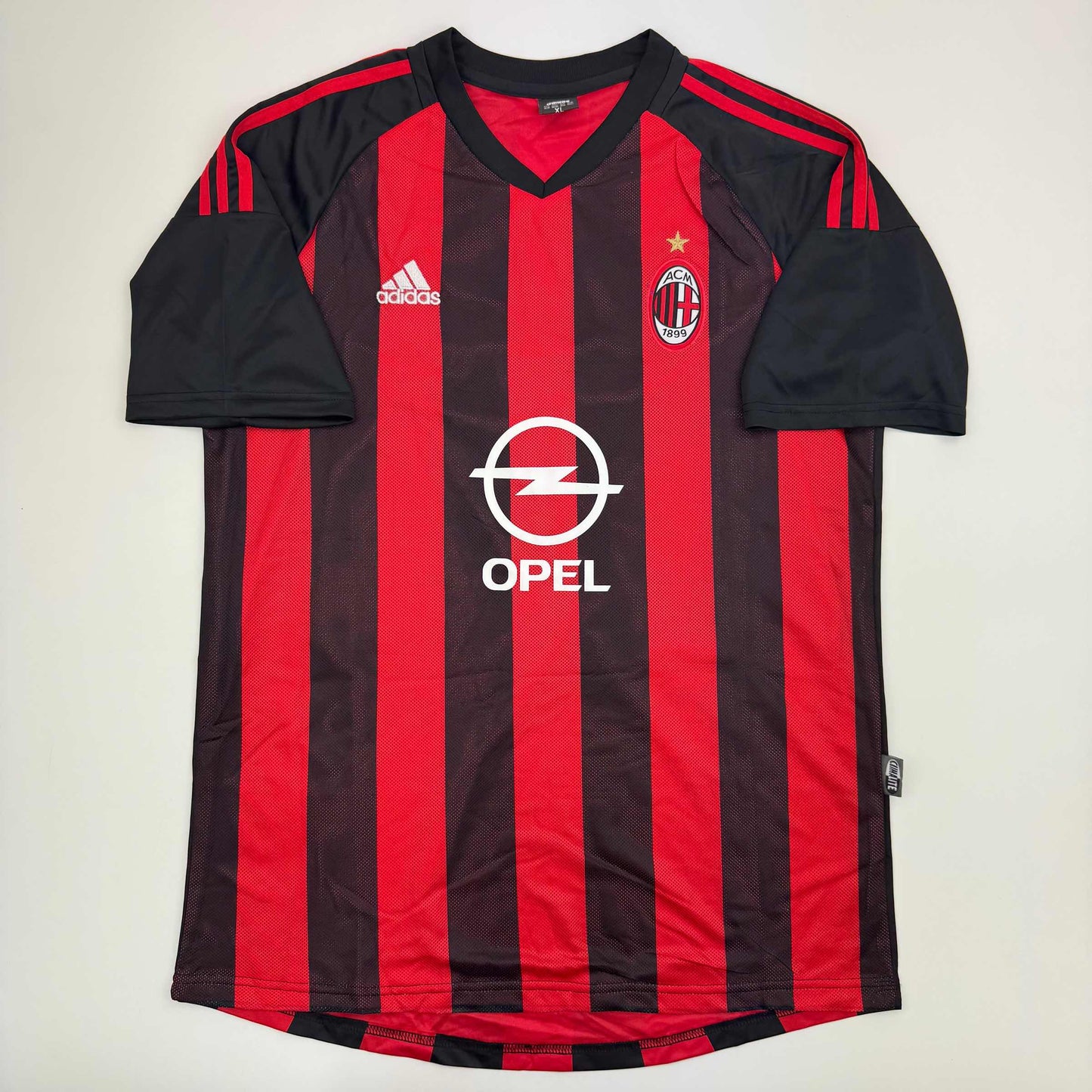 Autographed/Signed Andriy Shevchenko AC Milan Red/Black Soccer Futbol Jersey Beckett BAS COA
