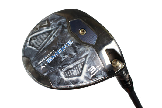 Pre-Owned Callaway Paradym Ai Smoke Max D (16.5) 3 HL Fairway Wood w/ AutoFlex Yellow SF405 (85-100mph)(Regular)(44.25 Inch) Shaft (Above Average)
