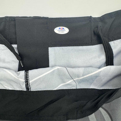 Autographed/Signed Khamzat Borz Chimaev UFC MMA Ultimate Fighting Black Trunks PSA/DNA COA