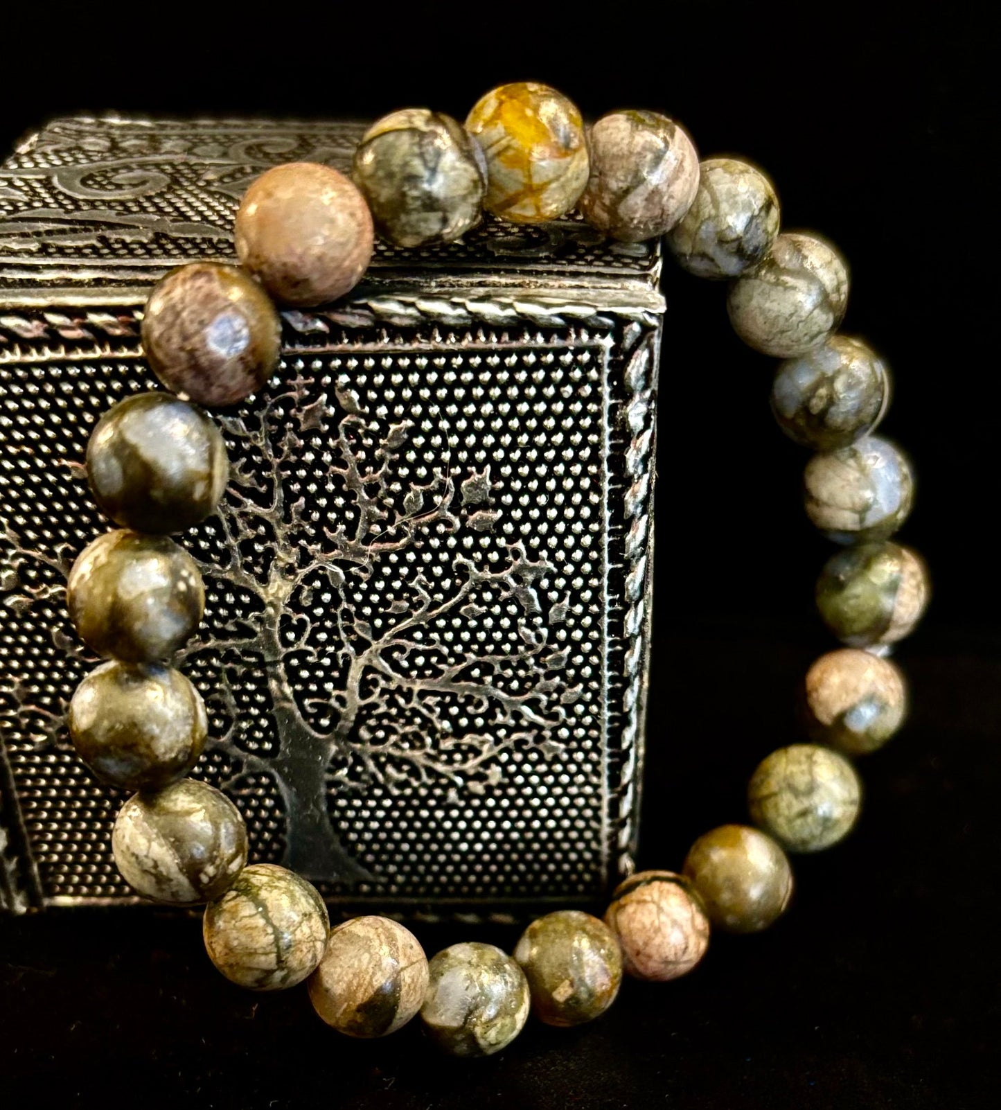 Que Sera Sera Natural Stone Bracelet | 8mm Beads for Small to Medium Wrists