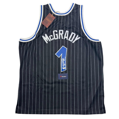 Autographed/Signed Tracy McGrady Orlando Magic Black Authentic Swingman Mitchell & Ness Basketball Jersey Fanatics COA