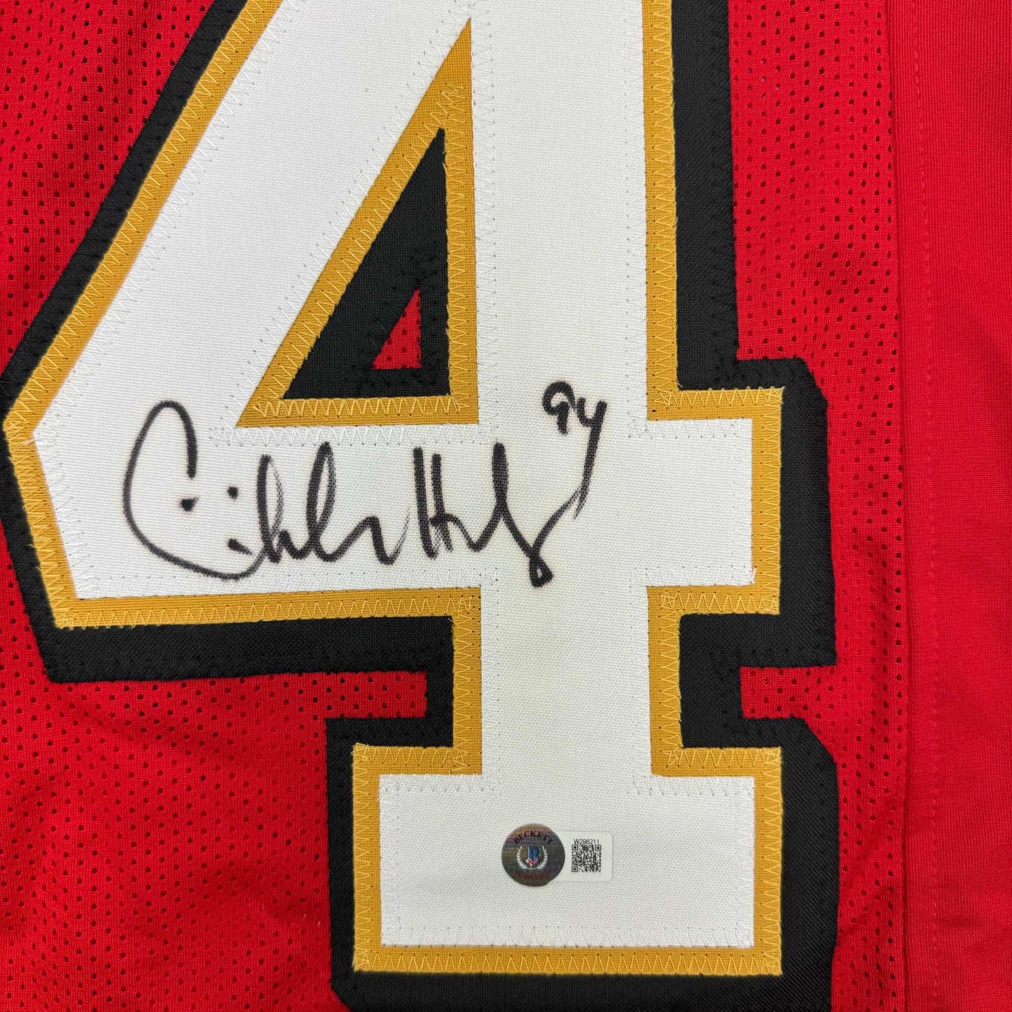 Autographed/Signed Charles Haley San Francisco Red Alternate Football Jersey JSA COA