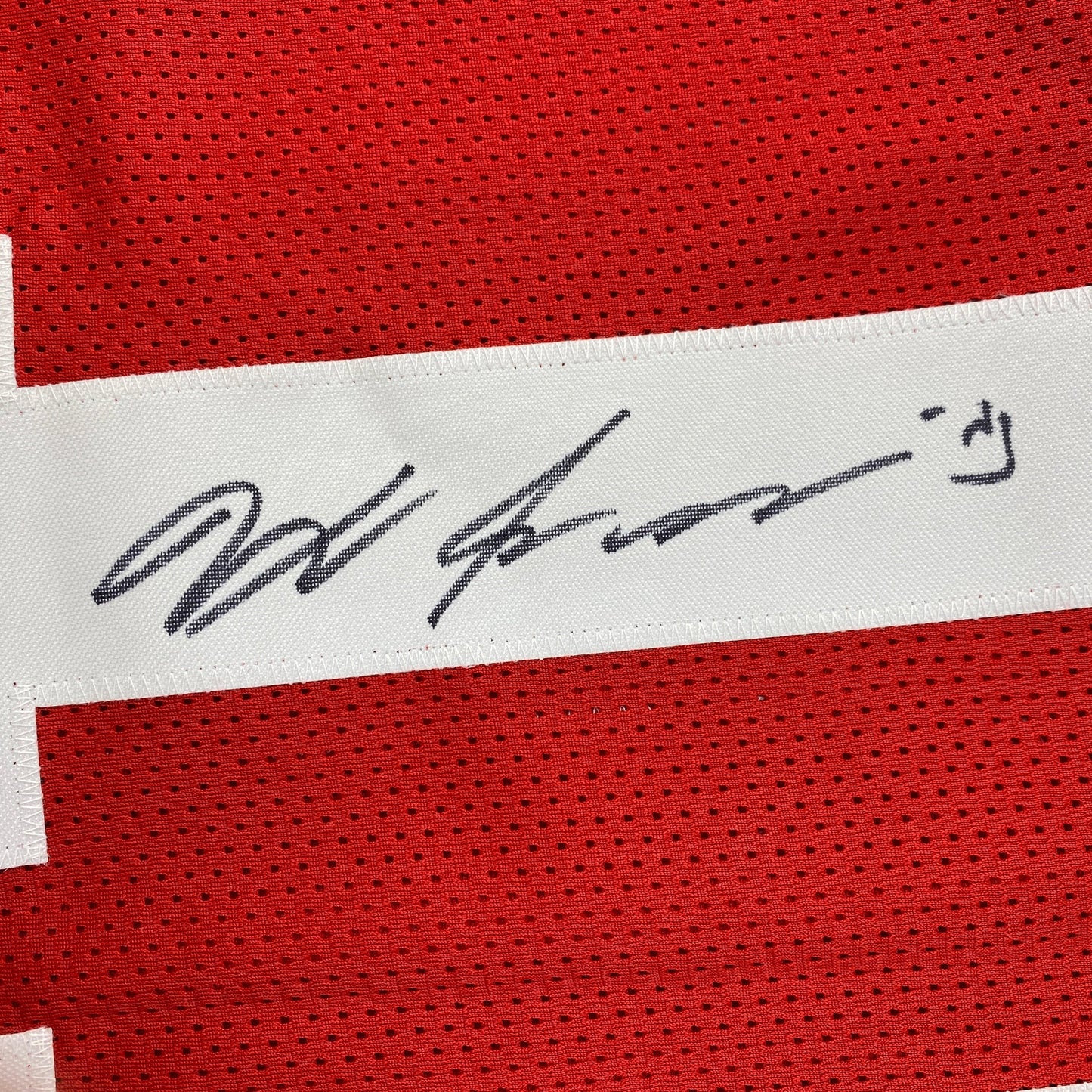 Autographed/Signed Jaxon Smith-Njigba Ohio State Red College Football Jersey Beckett BAS COA