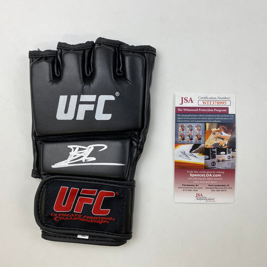 Autographed/Signed Jiri Prochazka UFC MMA Black Fighting Glove JSA COA Auto