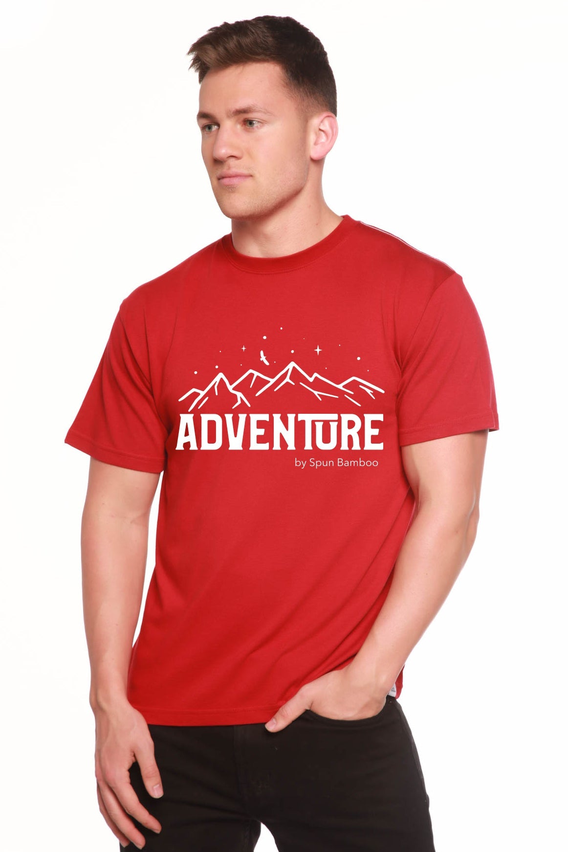 Adventure Printed Men's Bamboo Viscose/Organic Cotton Short Sleeve T-Shirt