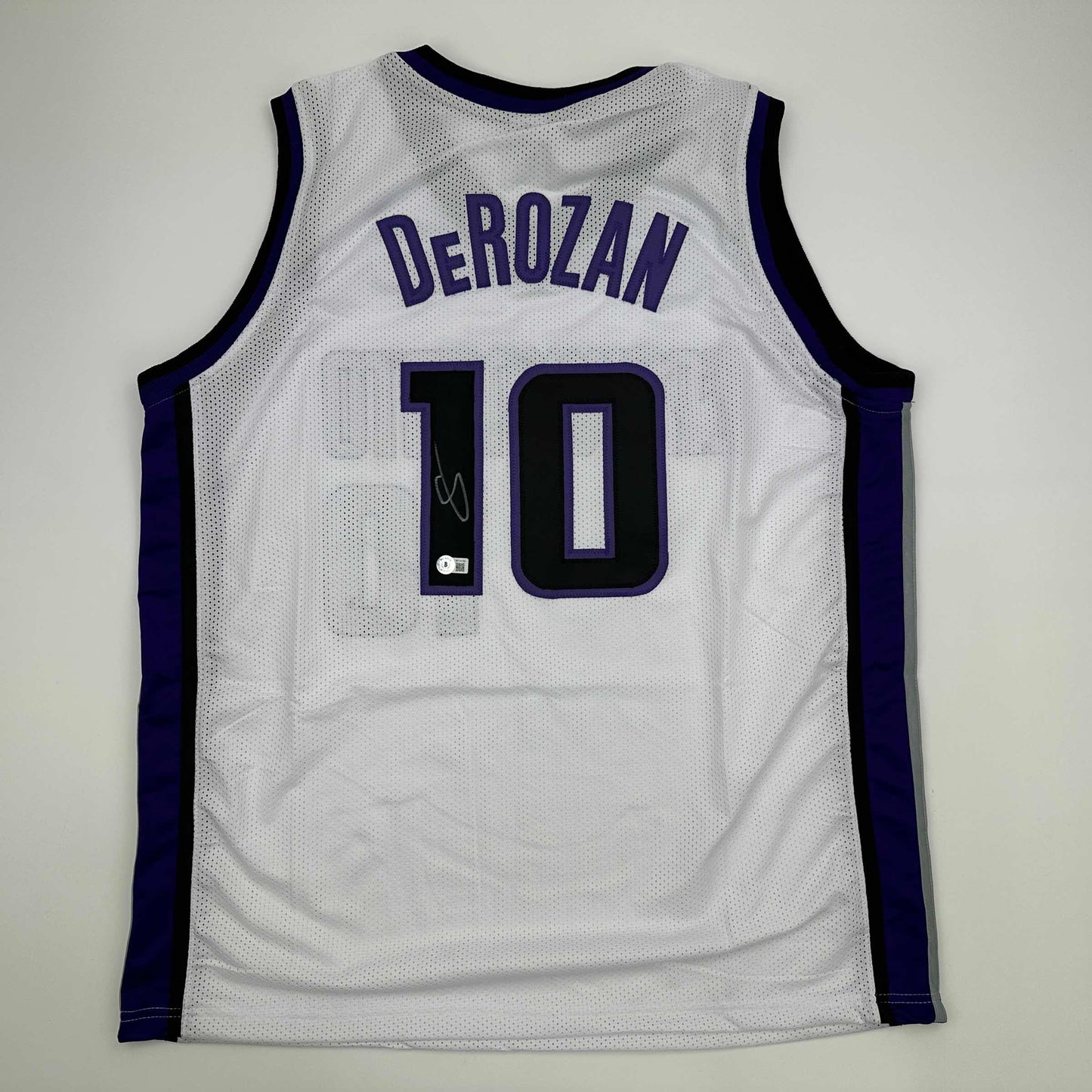 Autographed/Signed DeMar DeRozan Sacramento White Basketball Jersey Beckett BAS COA