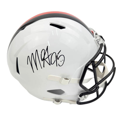 Autographed/Signed Myles Garrett Cleveland Browns Flash Full Size FS F/S Replica Football Helmet Beckett BAS COA