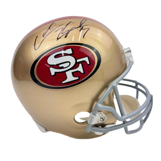 Autographed/Signed Colin Kaepernick San Francisco 49ers Full Size FS F/S Replica Football Helmet Fanatics COA