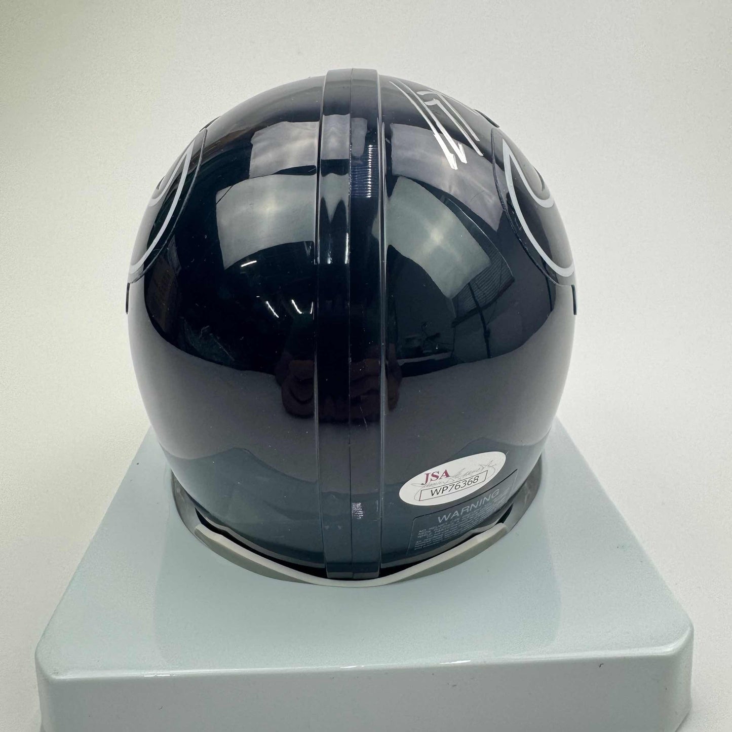 Autographed/Signed J.J JJ Watt Houston Texans Mini Football Helmet JSA COA