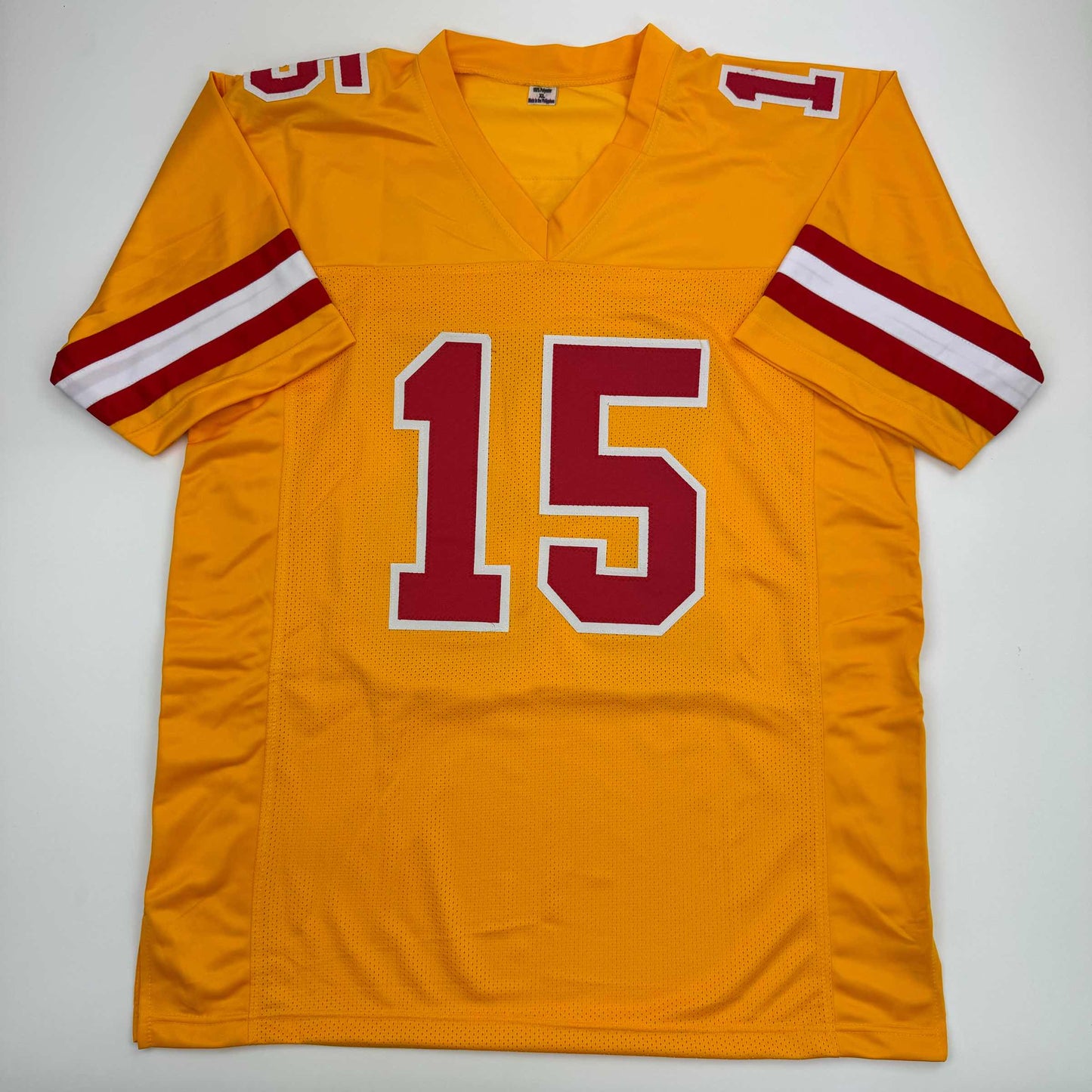 Autographed/Signed Patrick Mahomes Kansas City Yellow Football Jersey Beckett BAS COA