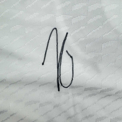 Autographed/Signed Jude Bellingham Real Madrid White Soccer Jersey Beckett BAS COA