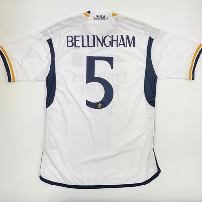 Autographed/Signed Jude Bellingham Real Madrid White Soccer Jersey Beckett BAS COA