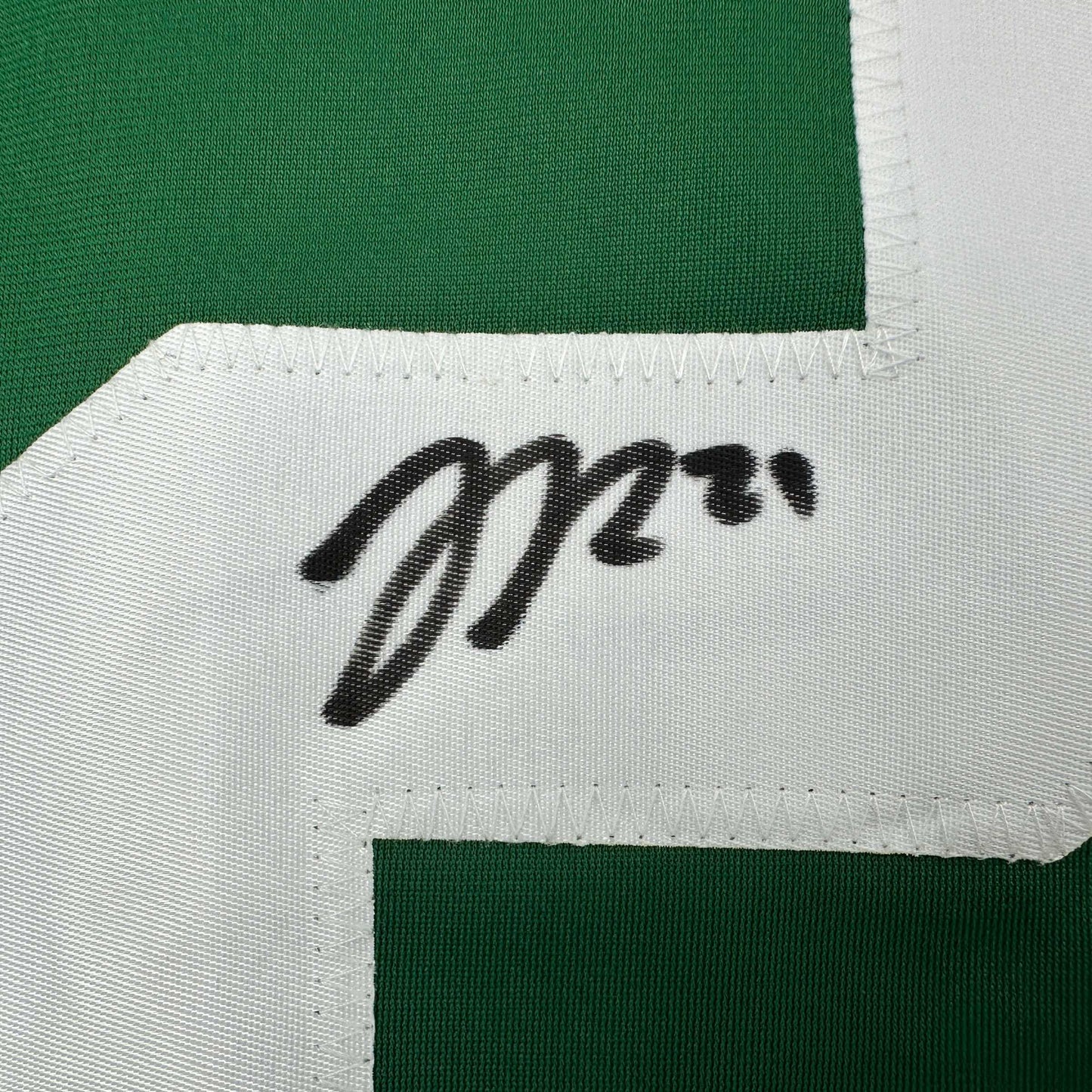 Autographed/Signed Jason Robertson Dallas Green Hockey Jersey JSA COA