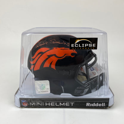 Autographed/Signed Patrick Surtain II Denver Broncos Eclipse Mini Football Helmet JSA COA