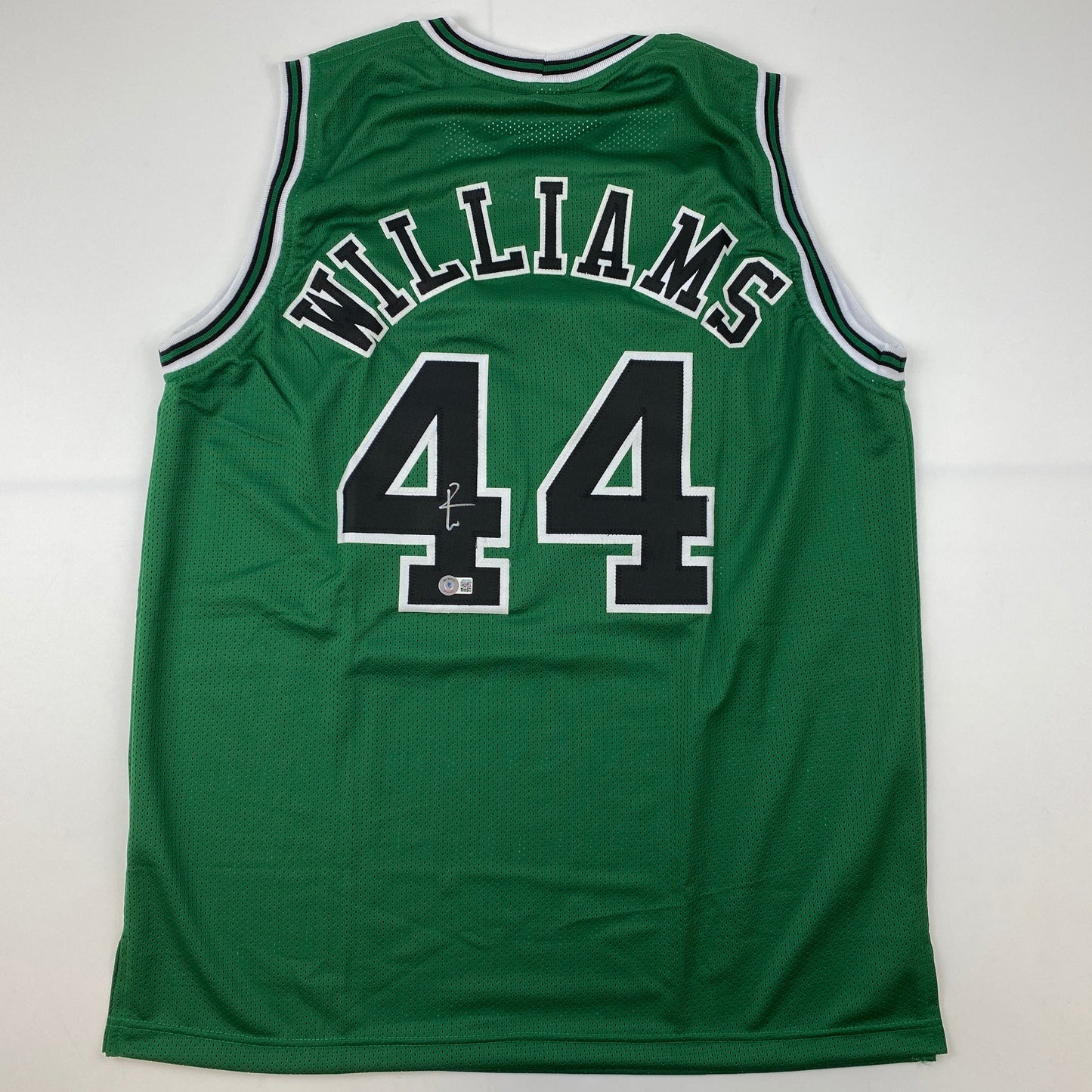 Autographed/Signed Patrick Williams Chicago Green Basketball Jersey Beckett BAS COA