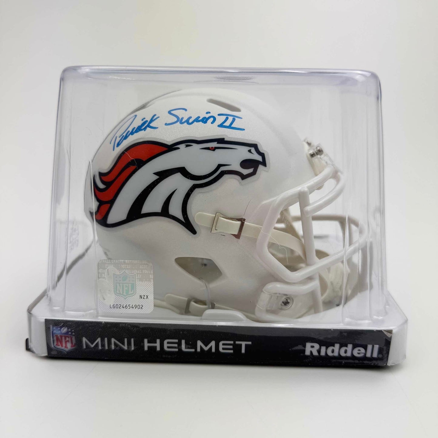 Autographed/Signed Patrick Surtain II Denver Broncos Alternate Mini Football Helmet Beckett BAS COA