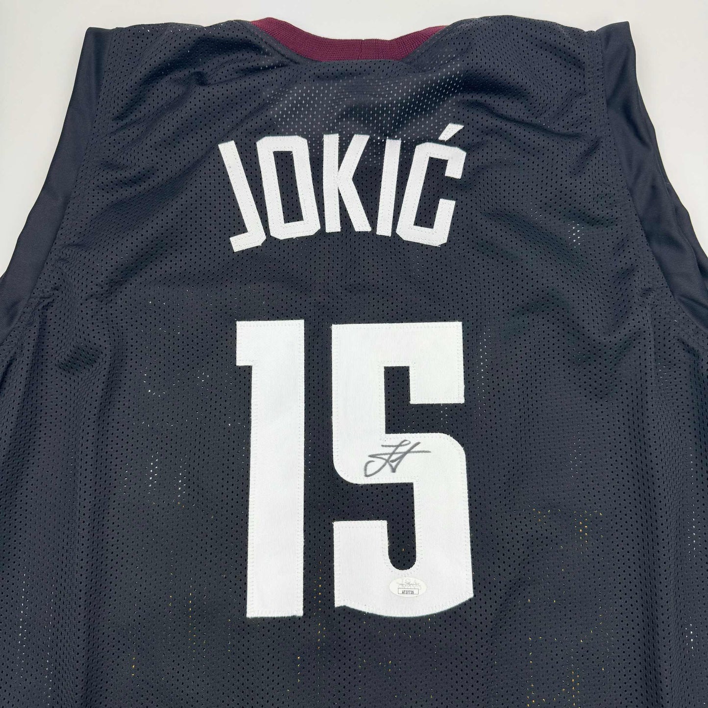 Autographed/Signed Nikola Jokic Denver Black 5280 City Edition Basketball Jersey JSA COA