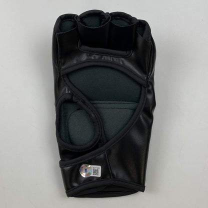 Autographed/Signed Nate Nathan Diaz UFC MMA Ultimate Fighting Black Glove Beckett BAS COA
