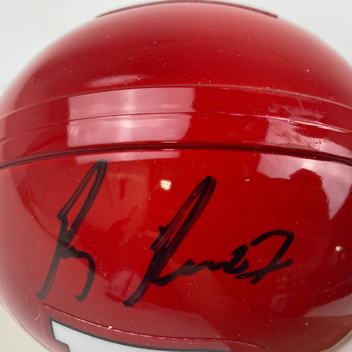Autographed/Signed Ray Rice Rutgers Scarlet Knights Mini College Football Helmet JSA COA