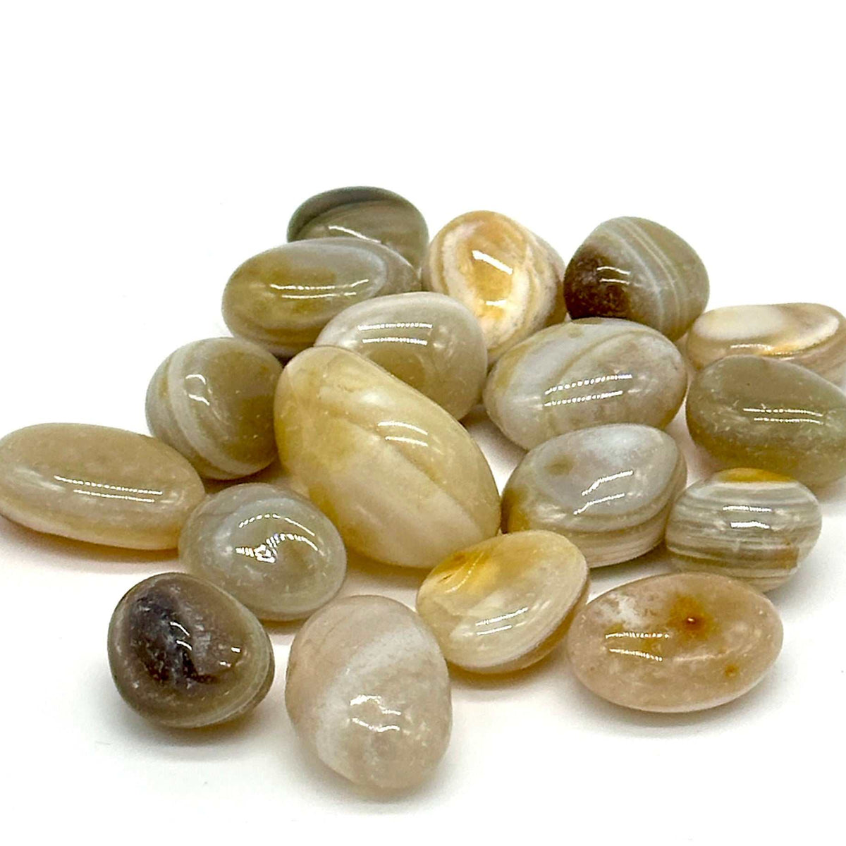 Banded Agate Tumbled Stone