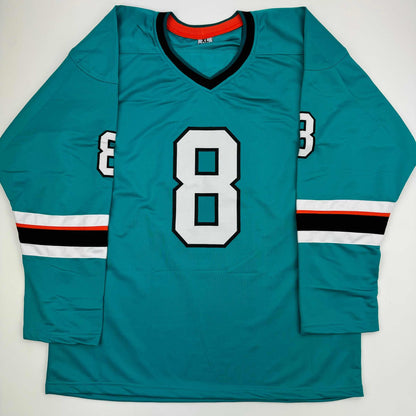Autographed/Signed Joe Pavelski San Jose Teal Hockey Jersey JSA COA