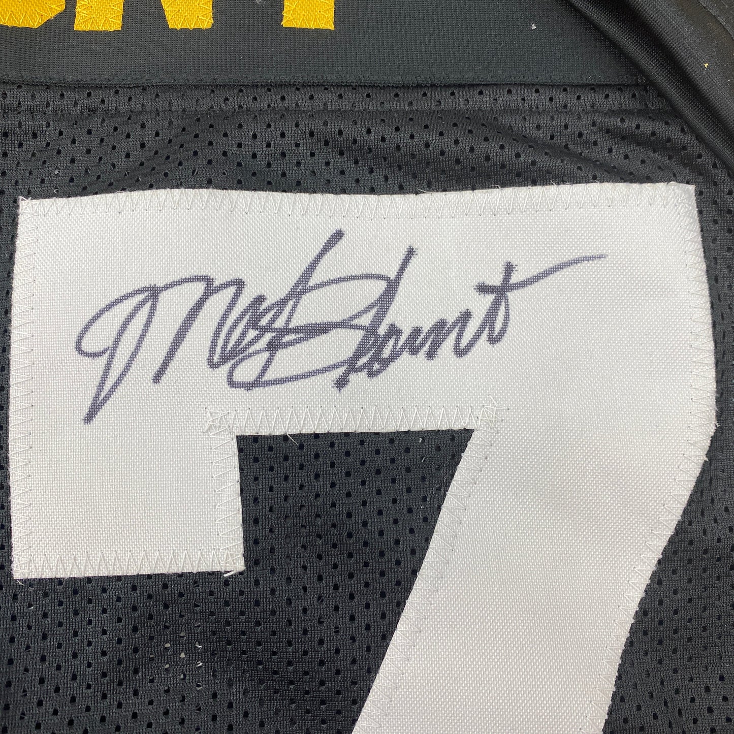 Autographed/Signed Mel Blount Pittsburgh Black Football Jersey JSA COA