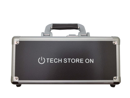 Aluminum USB Drive Organizer Case (24 + 2 Slots with Handle) – Shockproof Antistatic Storage Box with Lock