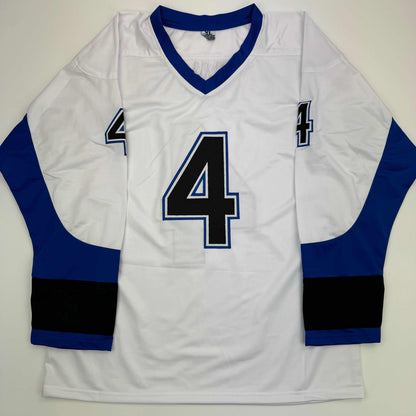 Autographed/Signed Vincent Lecavalier 2004 SC Champs Tampa Bay White Hockey Jersey JSA COA