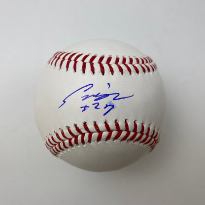 Autographed/Signed Seiya Suzuki Rawlings Official Major League Baseball ROML Beckett BAS COA