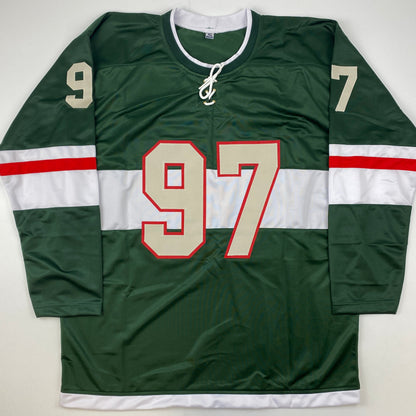 Autographed/Signed Kirill Kaprizov Minnesota Green Hockey Jersey Beckett BAS COA