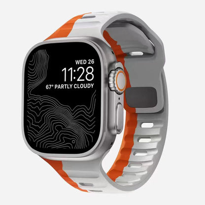 Silicone Reverse-buckle Watch Band