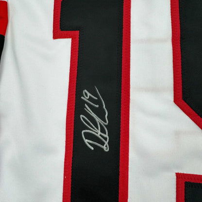 Framed Autographed/Signed Drake Batherson 35x39 Ottawa White Hockey Jersey JSA COA