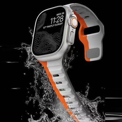 Silicone Reverse-buckle Watch Band