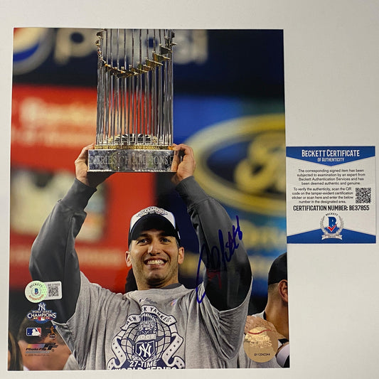 Autographed/Signed Andy Pettitte New York Yankees 8x10 Baseball Photo Beckett BAS COA