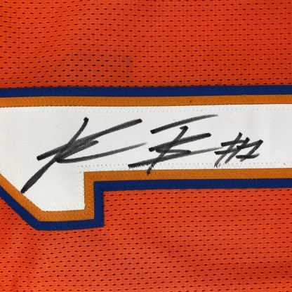 Autographed/Signed Kadarius Toney Florida Orange College Football Jersey JSA COA
