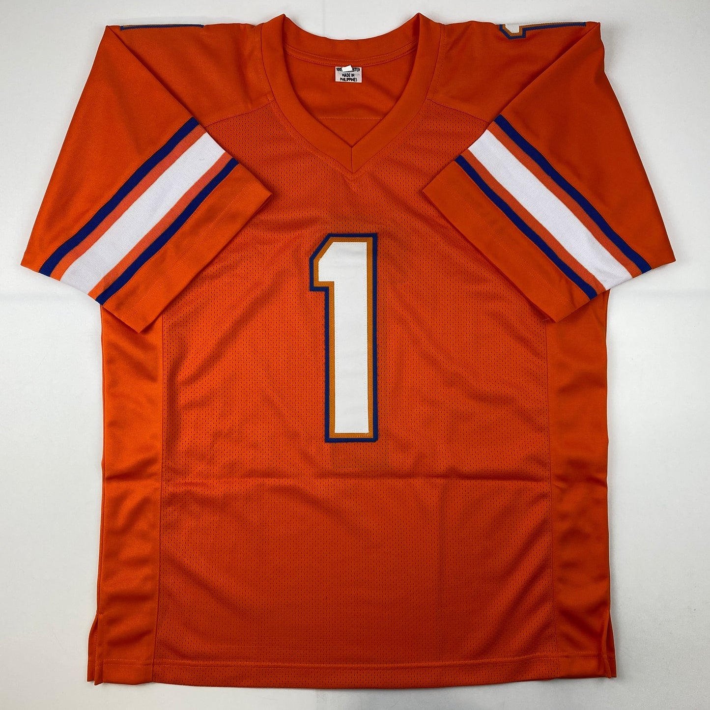 Autographed/Signed Kadarius Toney Florida Orange College Football Jersey JSA COA